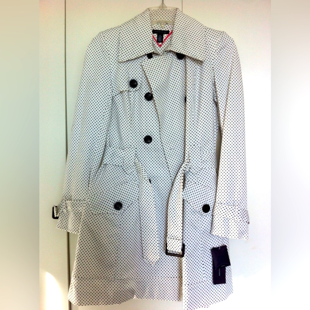 Tommy Hilfiger polka dot trench coat - size XS